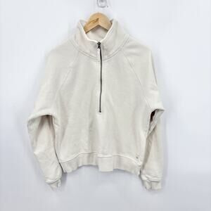 Vuori Restore Half Zip Sweatshirt Womens Large French Terry Soft Comfy Stretch